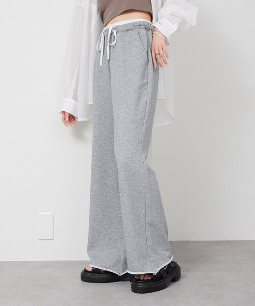 スウェットフレアパンツ（スウェットパンツ）｜mystic