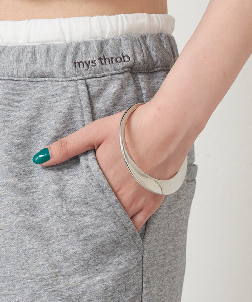 mystic（ミスティック）の「スウェットフレアパンツ（スウェットパンツ・レディース・グレー/チャコールグレー/アイボリー/ライトグレー・1/2）」の11枚目の写真