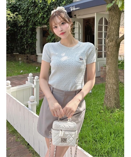 Darich ニット シースルーラップデザインニットトップス – Darich (ダーリッチ)
