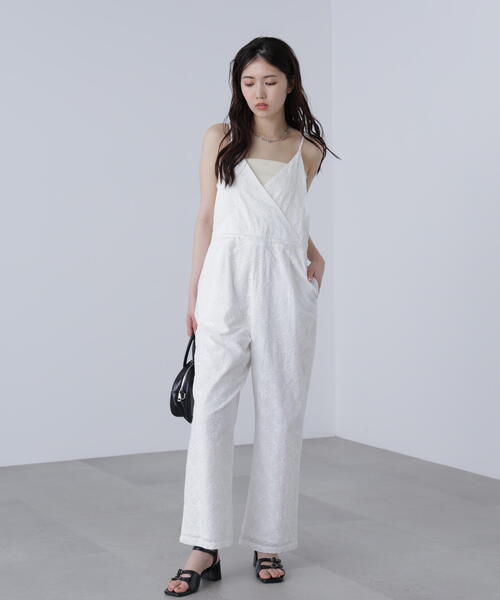 FREE'S MART（フリーズマート）の「[ M F M ]大柄レースオールインワン（つなぎ/オールインワン・レディース・ホワイト/ブラック・MEDIUM/SMALL）」の19枚目の写真