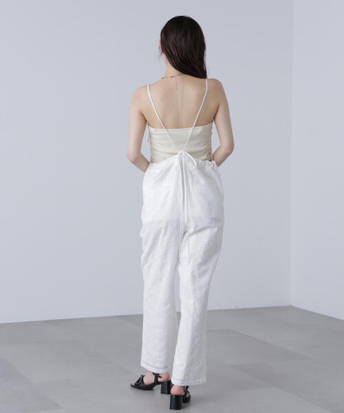 FREE'S MART（フリーズマート）の「[ M F M ]大柄レースオールインワン（つなぎ/オールインワン・レディース・ホワイト/ブラック・MEDIUM/SMALL）」の21枚目の写真