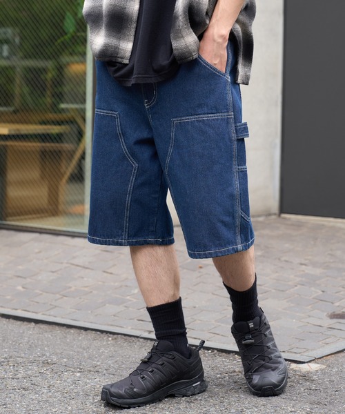 MAISON CLUB(メゾンクラブ)の「【MAISON CLUB】Double Knee Short Pants / デニムダブルニーショートパンツ ショーツ(デニムパンツ・メンズ・グレー/サックスブルー/ブラック/ネイビー・L/M)」の18枚目の写真