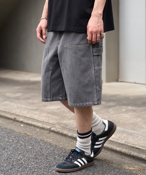 MAISON CLUB(メゾンクラブ)の「【MAISON CLUB】Double Knee Short Pants / デニムダブルニーショートパンツ ショーツ(デニムパンツ・メンズ・グレー/サックスブルー/ブラック/ネイビー・L/M)」の13枚目の写真