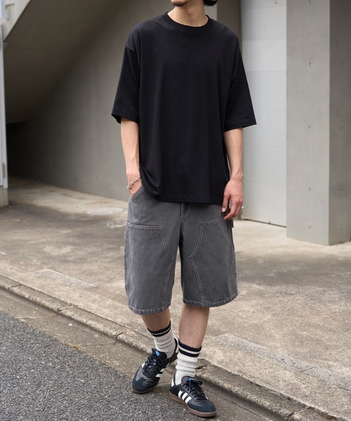 MAISON CLUB(メゾンクラブ)の「【MAISON CLUB】Double Knee Short Pants / デニムダブルニーショートパンツ ショーツ(デニムパンツ・メンズ・グレー/サックスブルー/ブラック/ネイビー・L/M)」の15枚目の写真