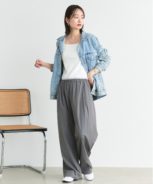 ad thie(アドティエ)の「ワッシャーリラックス イージーパンツ(その他パンツ・レディース・グレー/ブラック/ベージュ系・FREE)」の19枚目の写真