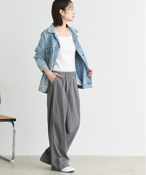 ad thie(アドティエ)の「ワッシャーリラックス イージーパンツ(その他パンツ・レディース・グレー/ブラック/ベージュ系・FREE)」の21枚目の写真
