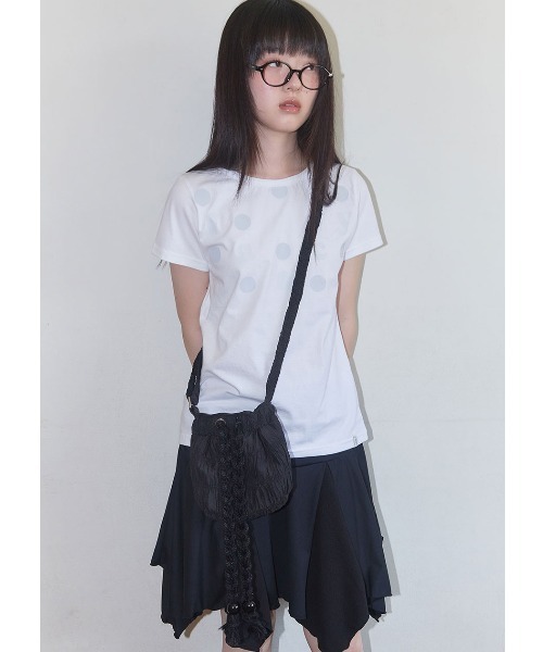 FANCY CLUB（ファンシークラブ）の「A'GEM/9 × .kom 『FANCY CLUB/ファンシークラブ』 Rope String Mini Cross Bag/ロープ ストリング ミニクロス BAG（ショルダーバッグ・レディース・ブラック・FREE）」の4枚目の写真