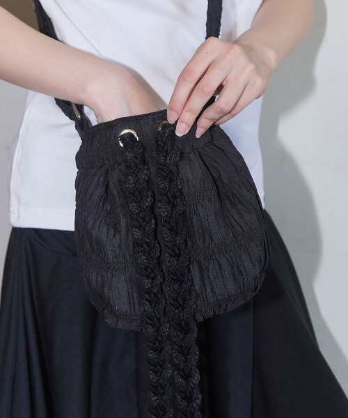 ★FANCY CLUB★ ROPE STRING MINI CROSS BAG A'GEM/9 × .kom 『FANCY CLUB/ファンシークラブ』 Rope String