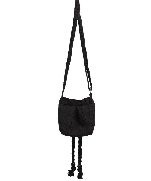 FANCY CLUB（ファンシークラブ）の「A'GEM/9 × .kom 『FANCY CLUB/ファンシークラブ』 Rope String Mini Cross Bag/ロープ ストリング ミニクロス BAG（ショルダーバッグ・レディース・ブラック・FREE）」の7枚目の写真