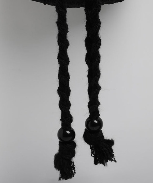 FANCY CLUB（ファンシークラブ）の「A'GEM/9 × .kom 『FANCY CLUB/ファンシークラブ』 Rope String Mini Cross Bag/ロープ ストリング ミニクロス BAG（ショルダーバッグ・レディース・ブラック・FREE）」の10枚目の写真