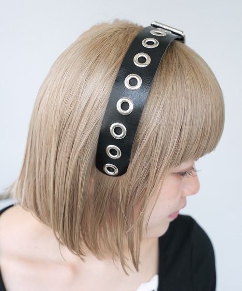 ハロウィン パンチング ベルトデザイン カチューシャ ヘアバンド