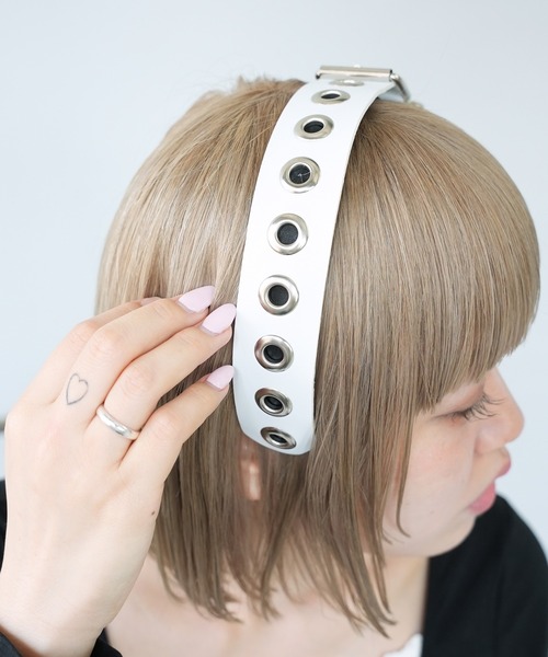 セール】ハロウィン パンチング ベルトデザイン カチューシャ ヘア