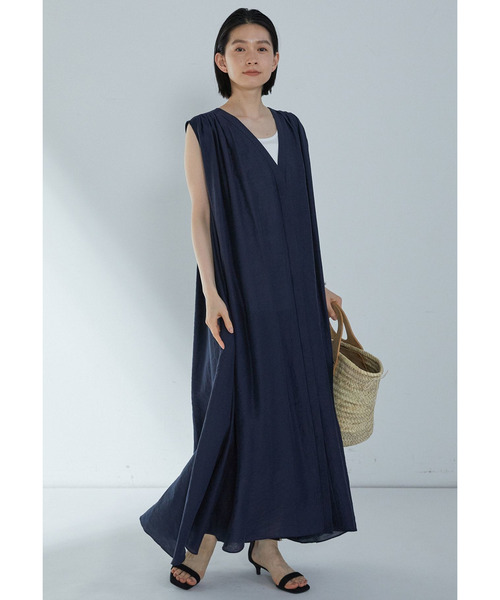 アセテートシアーリネンワンピース（ドレス）｜1er Arrondissement