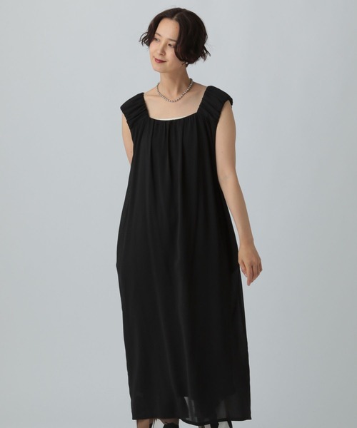 LEPSIM（レプシィム）の「バルーンショルダージャンパースカート　497442（ジャンパースカート・レディース・グレイッシュベージュ/ブラウン/ブラック・FREE）」の21枚目の写真