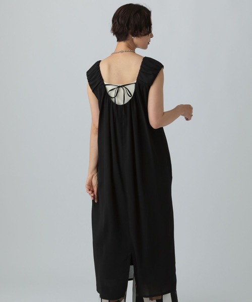 LEPSIM（レプシィム）の「バルーンショルダージャンパースカート　497442（ジャンパースカート・レディース・グレイッシュベージュ/ブラウン/ブラック・FREE）」の20枚目の写真