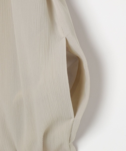 LEPSIM（レプシィム）の「バルーンショルダージャンパースカート　497442（ジャンパースカート・レディース・グレイッシュベージュ/ブラウン/ブラック・FREE）」の9枚目の写真