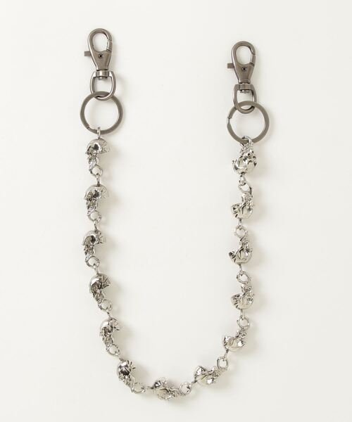 サイコロウォレットチェーンバックチャーム CHROME HEARTS+ サイコロ プラス ウォレットチェーン シルバー