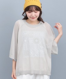 チチカカ | シアーニットインナー付プルオーバー(Tシャツ/カットソー)