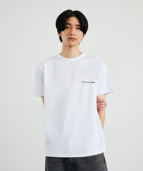 Ophrys(オフリス)の「【City Ambient Products別注】Ophrys: Ambient Express Tee(Tシャツ/カットソー・メンズ・ホワイト・SMALL/LARGE/MEDIUM)」の4枚目の写真