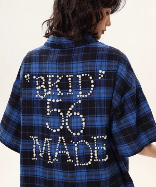 FreeZone(フリーゾーン)の「パールロゴチェックシャツ(シャツ/ブラウス・メンズ・ブルー/レッド/オレンジ・F)」の20枚目の写真