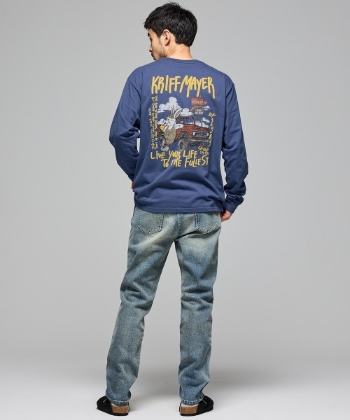 KRIFF MAYER（クリフメイヤー）の「【コットン100%ボディ】クリフラビットロンT(車)（Tシャツ/カットソー・メンズ・オレンジ/オフホワイト/ブルー/ブラック・MEDIUM/LARGE/X-LARGE）」の18枚目の写真