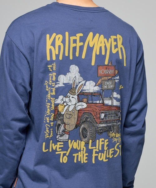 KRIFF MAYER（クリフメイヤー）の「【コットン100%ボディ】クリフラビットロンT(車)（Tシャツ/カットソー・メンズ・オレンジ/オフホワイト/ブルー/ブラック・MEDIUM/LARGE/X-LARGE）」の19枚目の写真