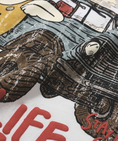 KRIFF MAYER（クリフメイヤー）の「【コットン100%ボディ】クリフラビットロンT(車)（Tシャツ/カットソー・メンズ・オレンジ/オフホワイト/ブルー/ブラック・MEDIUM/LARGE/X-LARGE）」の22枚目の写真