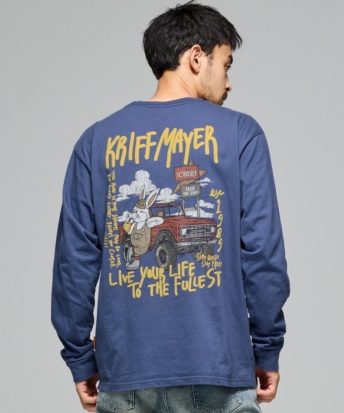 KRIFF MAYER（クリフメイヤー）の「【コットン100%ボディ】クリフラビットロンT(車)（Tシャツ/カットソー・メンズ・オレンジ/オフホワイト/ブルー/ブラック・MEDIUM/LARGE/X-LARGE）」の14枚目の写真
