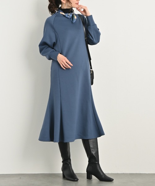 セール】もっちりきれいめマーメイドワンピース｜マーメイド ポケット