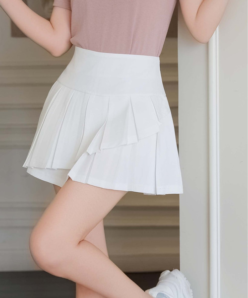 FINEnough(ファインナフ)の「カシュクールプリーツスカートインパン付(スカート・レディース・グレー/ブラック/ホワイト・S/M/L)」の20枚目の写真