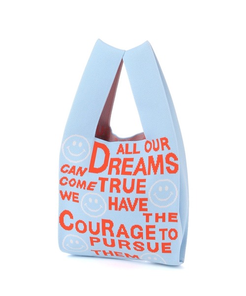 BAYFLOW(ベイフロー)の「SMILEニットトート2(トートバッグ・レディース・ブルー/ブラック・0)」の3枚目の写真