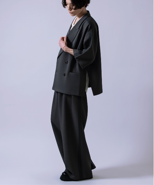Crownor(クラウノアー)の「サイドライン ワイドパンツ(その他パンツ・メンズ・ブラック/ブラウン/チャコール・SMALL/MEDIUM/LARGE)」の16枚目の写真