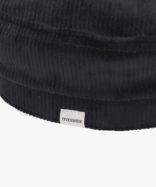 OVERRIDE（オーバーライド）の「OVERRIDE  REC CORDUROY MARIN CAS SG / オーバーライド（キャスケット・レディース・ブラック/ブラウン/ライトベージュ・58cm）」の8枚目の写真