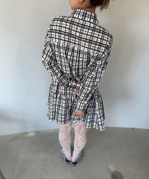 SANSeLF（サンセルフ）の「【SANSeLF】シアーリブ編み ニュアンスカラーフラワーレースタイツ saa25a007（タイツ/ストッキング・レディース・ブルー/ホワイト・FREE）」の8枚目の写真