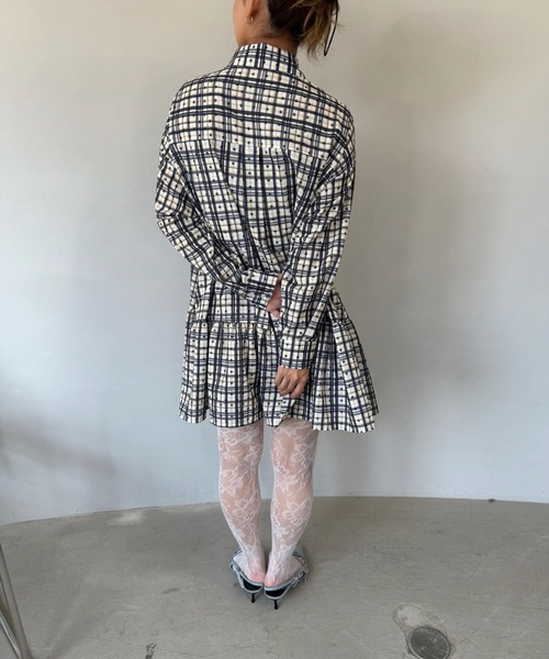 SANSeLF（サンセルフ）の「【SANSeLF】シアーリブ編み ニュアンスカラーフラワーレースタイツ saa25a007（タイツ/ストッキング・レディース・ブルー/ホワイト・FREE）」の9枚目の写真