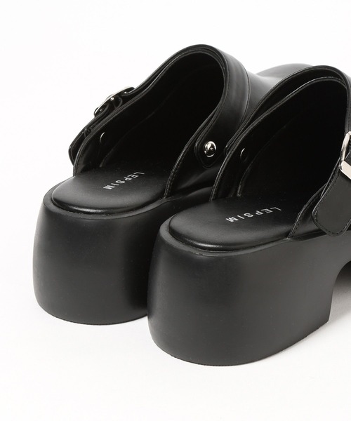 LEPSIM(レプシィム)の「2WAYベルト厚底サボ 578034(サンダル・レディース・ブラック/ダークブラウン・MEDIUM/LARGE)」の5枚目の写真