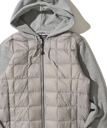 TAION(�^�C�I��)�́yTAION/�^�C�I���zW-ZIP FRONT DOWN HOODIE SWEAT SLEEVE / �X���[�u�X�E�F�b�g �_�E���t�[�h�W���P�b�g(�_�E���W���P�b�g/�R�[�g)