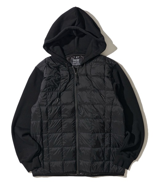 TAION(タイオン)の「【TAION/タイオン】W-ZIP FRONT DOWN HOODIE SWEAT SLEEVE / スリーブスウェット ダウンフードジャケット(ダウンジャケット/コート・メンズ・グレー/ブラック/チャコールグレー・MEDIUM/X-LARGE/LARGE)」の16枚目の写真