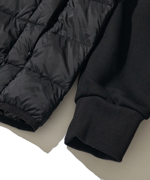 TAION(タイオン)の「【TAION/タイオン】W-ZIP FRONT DOWN HOODIE SWEAT SLEEVE / スリーブスウェット ダウンフードジャケット(ダウンジャケット/コート・メンズ・グレー/ブラック/チャコールグレー・MEDIUM/X-LARGE/LARGE)」の6枚目の写真