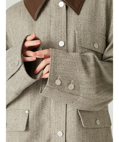 FRAY I.D（フレイアイディー）の「ハンティングジャケット（その他アウター・レディース・ベージュ/キャメル/グレー・0/1）」の16枚目の写真