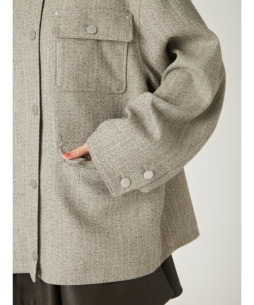 FRAY I.D（フレイアイディー）の「ハンティングジャケット（その他アウター・レディース・ベージュ/キャメル/グレー・0/1）」の17枚目の写真