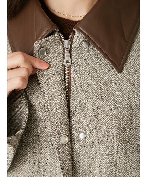 FRAY I.D（フレイアイディー）の「ハンティングジャケット（その他アウター・レディース・ベージュ/キャメル/グレー・0/1）」の19枚目の写真