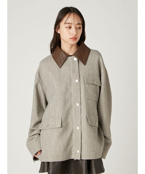 FRAY I.D（フレイアイディー）の「ハンティングジャケット（その他アウター・レディース・ベージュ/キャメル/グレー・0/1）」の12枚目の写真