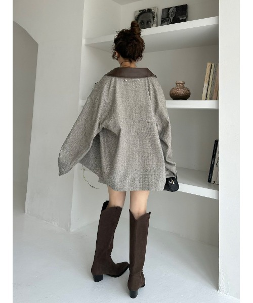 FRAY I.D（フレイアイディー）の「ハンティングジャケット（その他アウター・レディース・ベージュ/キャメル/グレー・0/1）」の6枚目の写真