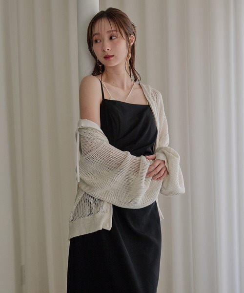 glitter sheer hoodie / ラメシアーパーカー（パーカー）｜mideal