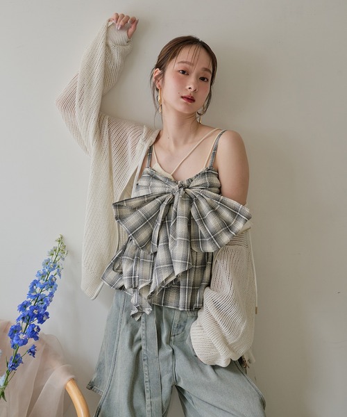 mideal(マイディール)の「glitter sheer hoodie / ラメシアーパーカー(パーカー・レディース・ミント/アイボリー・FREE)」の14枚目の写真