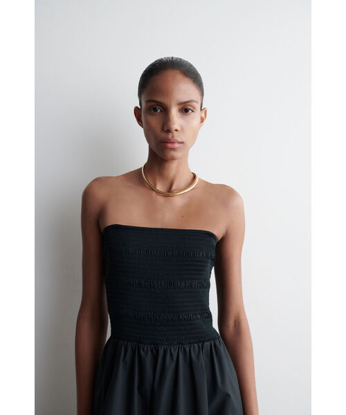 COS（コス）の「スモックミディドレス（ワンピース・レディース・ネイビー/ピンク/ライトグリーン・S/XS/M/L）」の7枚目の写真