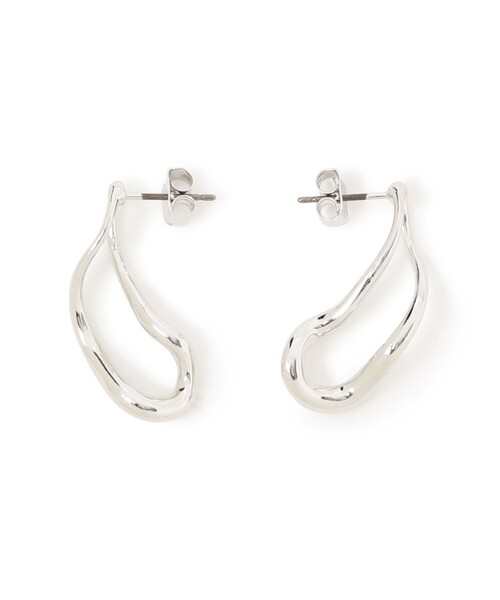 B:MING by BEAMS（ビーミングバイビームス）の「ウェーブ ライン ピアス（ピアス（両耳用）・レディース・シルバー/ゴールド・ONE SIZE）」の3枚目の写真