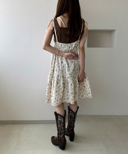 apres jour clair（アプレジュールクレア）の「【apres jour clair】アソートリボンキャミチュニック（チュニック・レディース・ブラウン系その他/ダークブラウン/ベージュ/アイボリー・X-LARGE/フリー）」の18枚目の写真