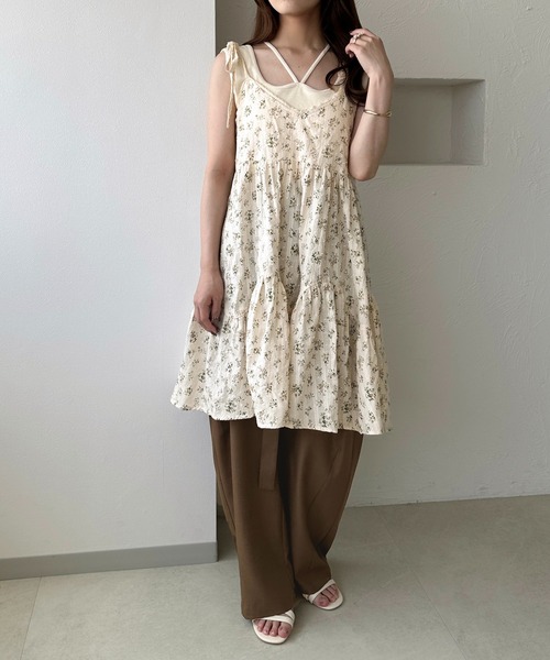 apres jour clair（アプレジュールクレア）の「【apres jour clair】アソートリボンキャミチュニック（チュニック・レディース・ブラウン系その他/ダークブラウン/ベージュ/アイボリー・X-LARGE/フリー）」の21枚目の写真